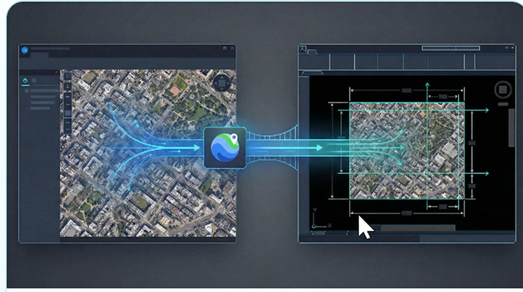Import satellite images from Google Earth and other providers to AutoCAD with AI enhancement