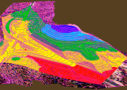 CAD-Earth instant contour lines