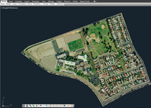Import Google Earth image to CAD