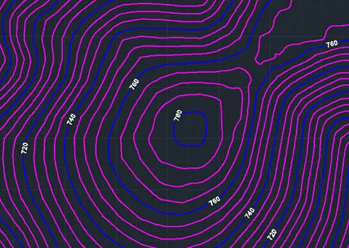 Dibujar curvas de nivel en AutoCAD®